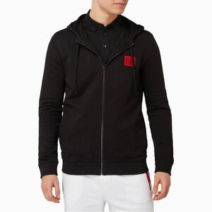 HUGO Black Full
Zip-Up Men's hoodie jacket with Red Logo
XXL